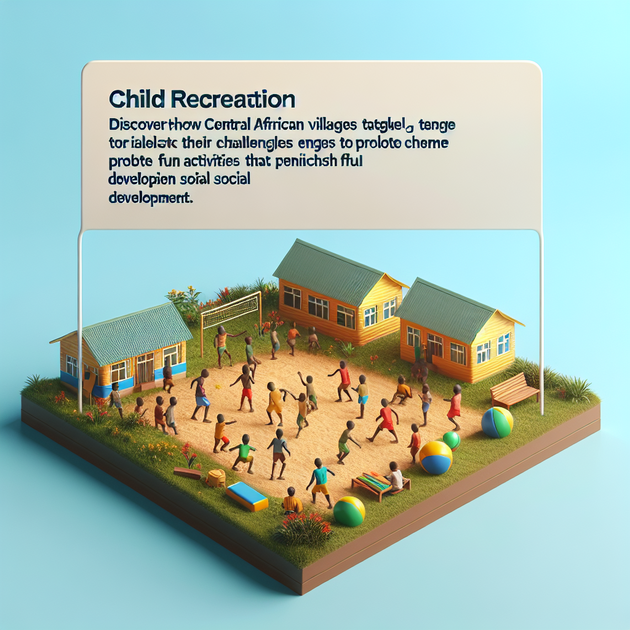 Recreação Infantil Em Vilarejos Da África Central