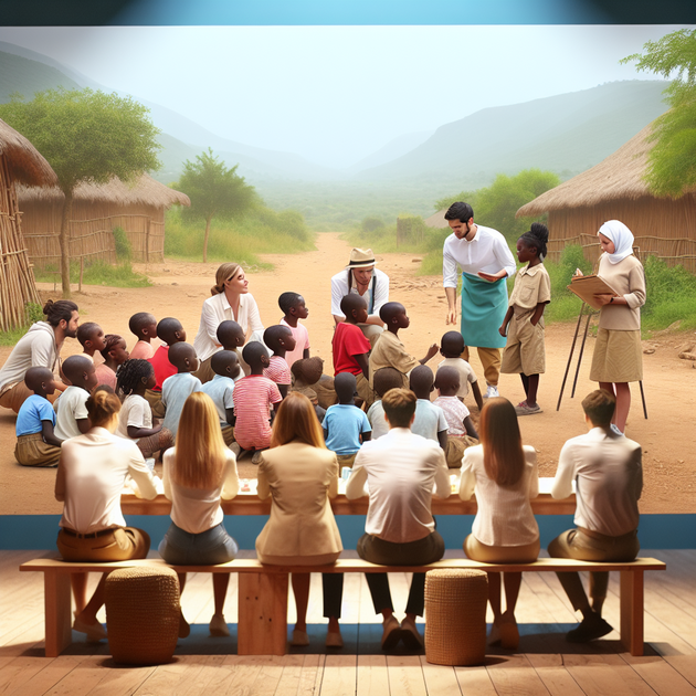 Voluntariado Com Crianças Em Aldeias Africanas
